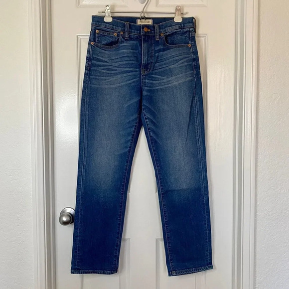 Madewell Women’s Cruiser Straight Crop Wide Leg Jeans 27 - Picture 2 of 11